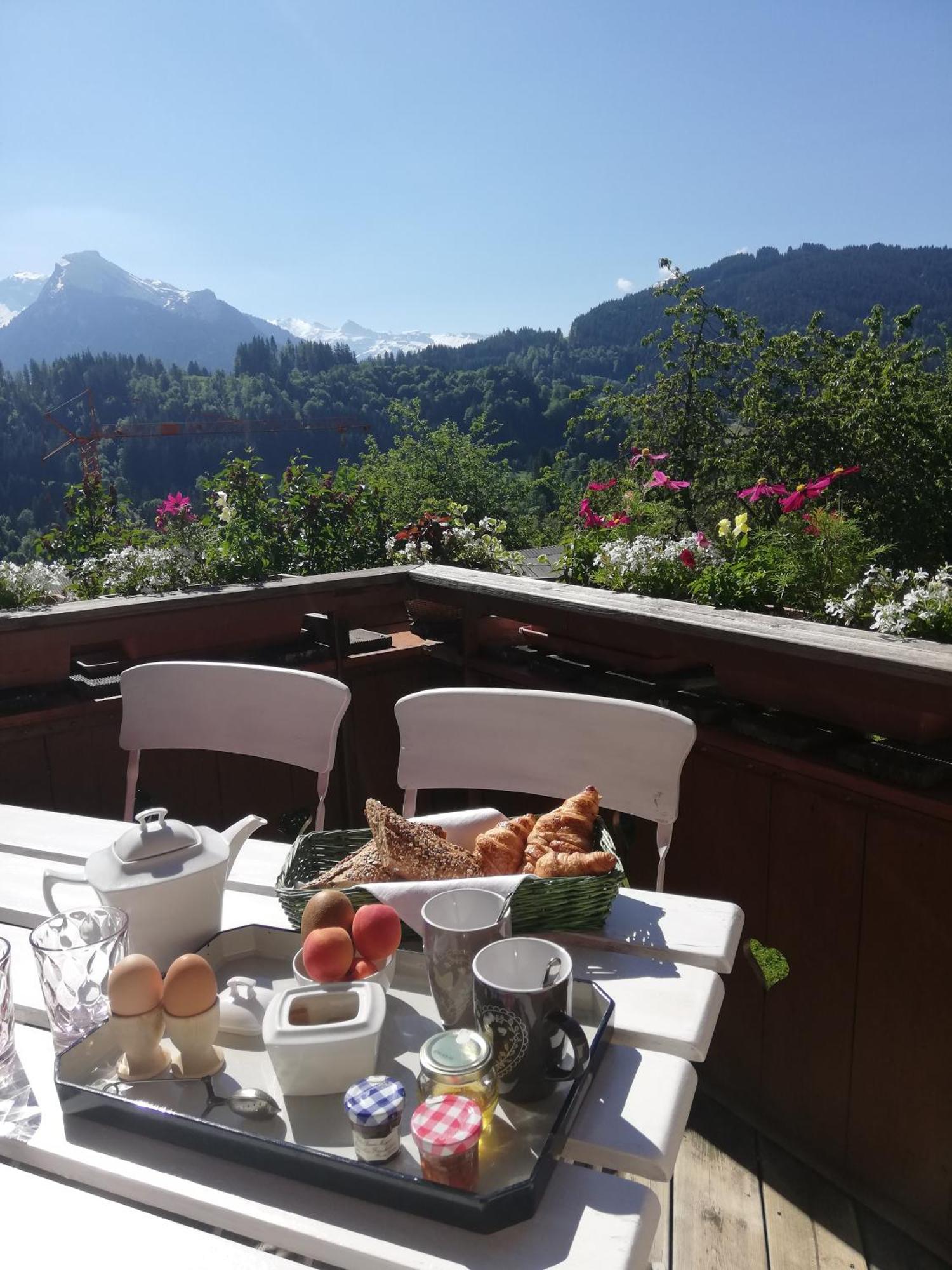 La Cote d'Arbroz Chambres En Chalet Petit Dejeuner Inclus מראה חיצוני תמונה