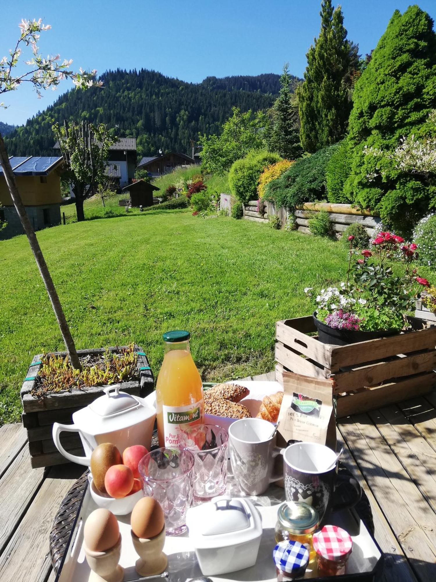 La Cote d'Arbroz Chambres En Chalet Petit Dejeuner Inclus מראה חיצוני תמונה